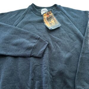 Vintage 1997 Fruit Of The Loom Men's Large Blue Pullover Crewneck Sweatshirt NWT